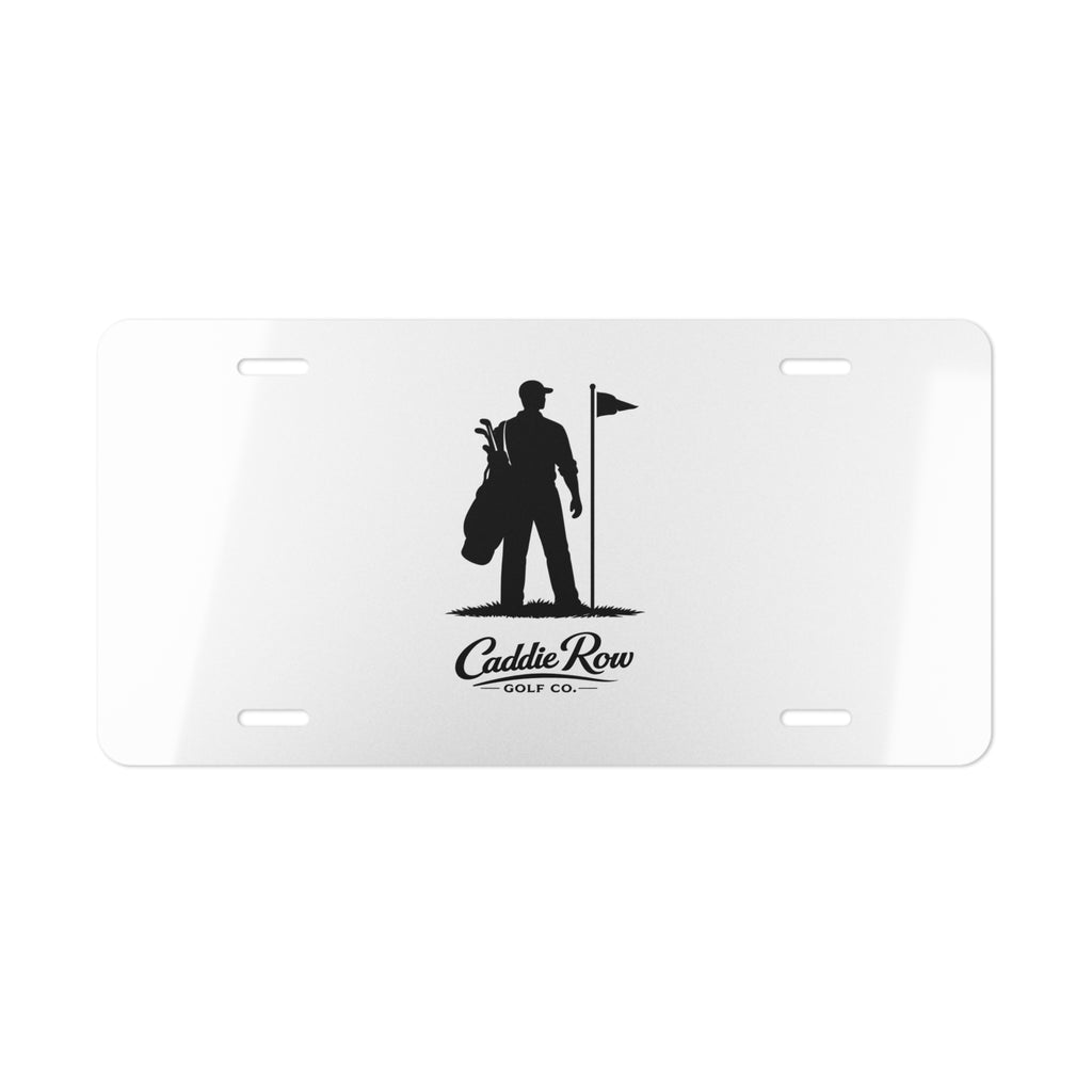 Caddie Row Logo License Plate