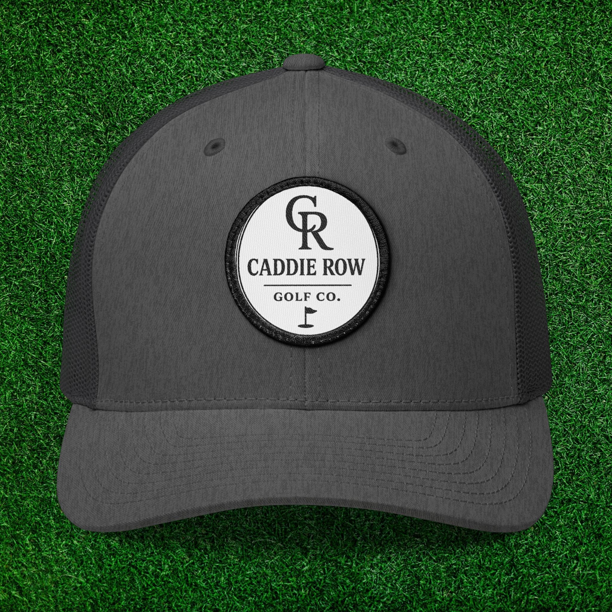 Caddie Row Embroidered Patch Trucker Hat