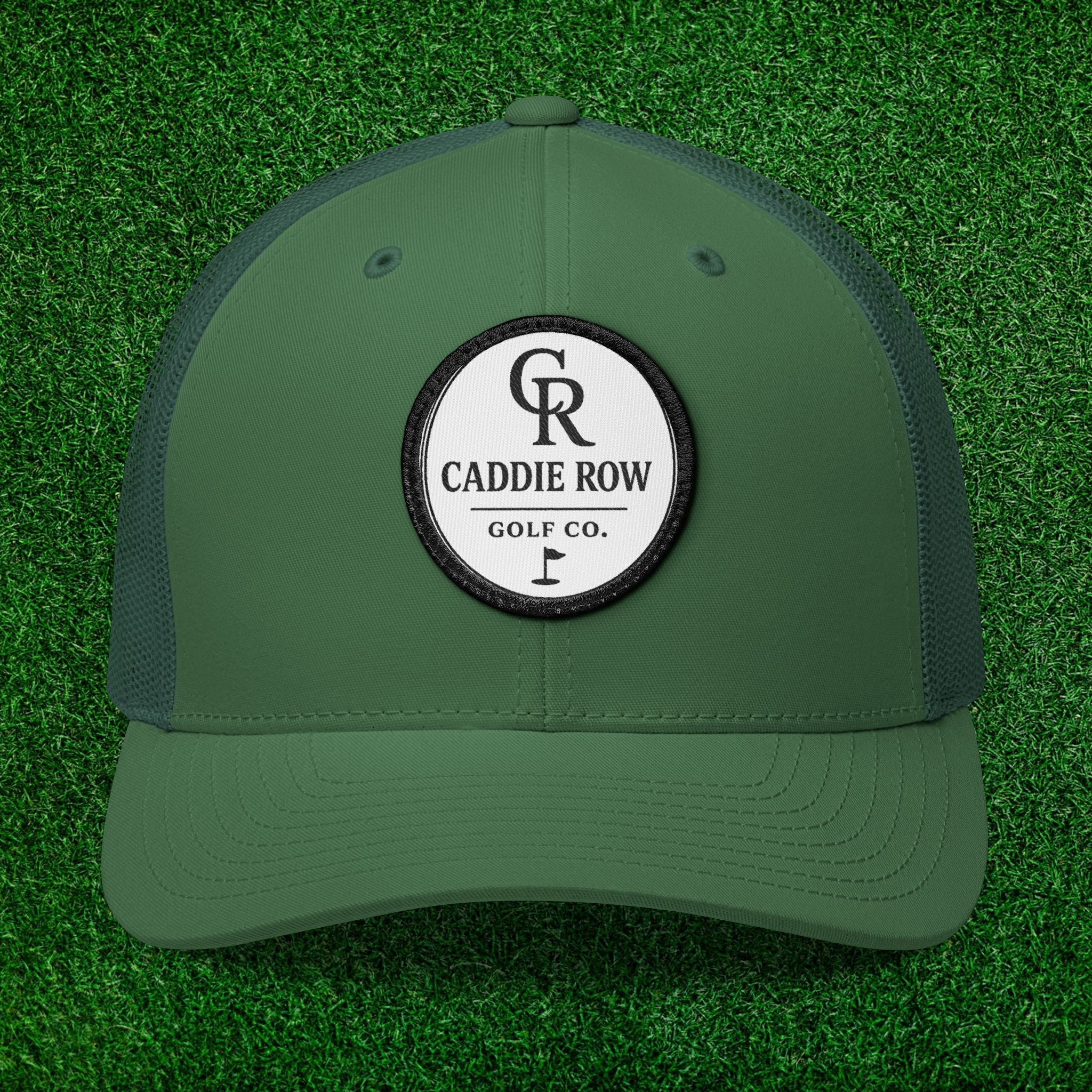 Caddie Row Embroidered Patch Trucker Hat