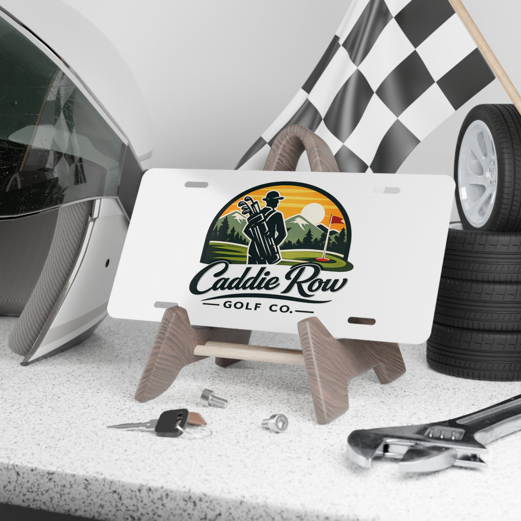 Caddie Row Logo License Plate