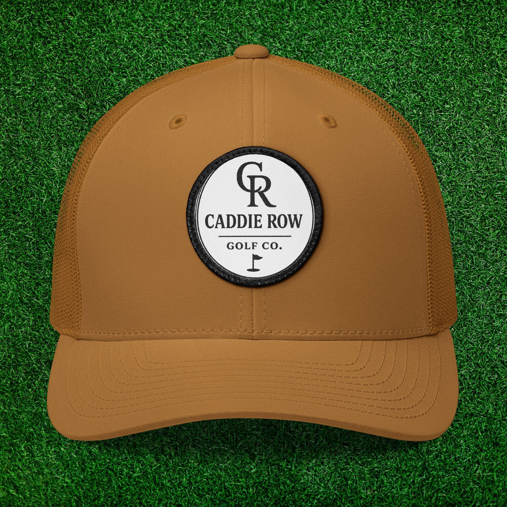 Caddie Row Embroidered Patch Trucker Hat