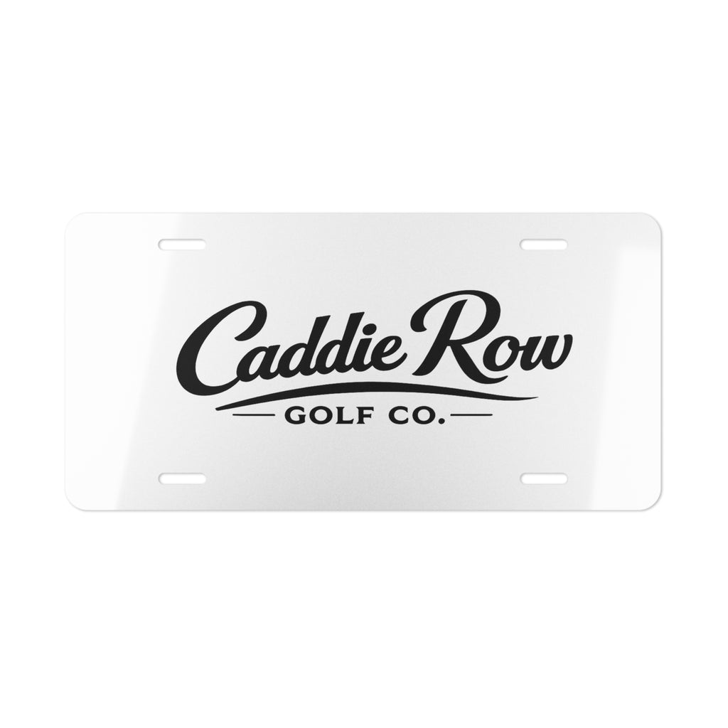 Caddie Row Logo License Plate