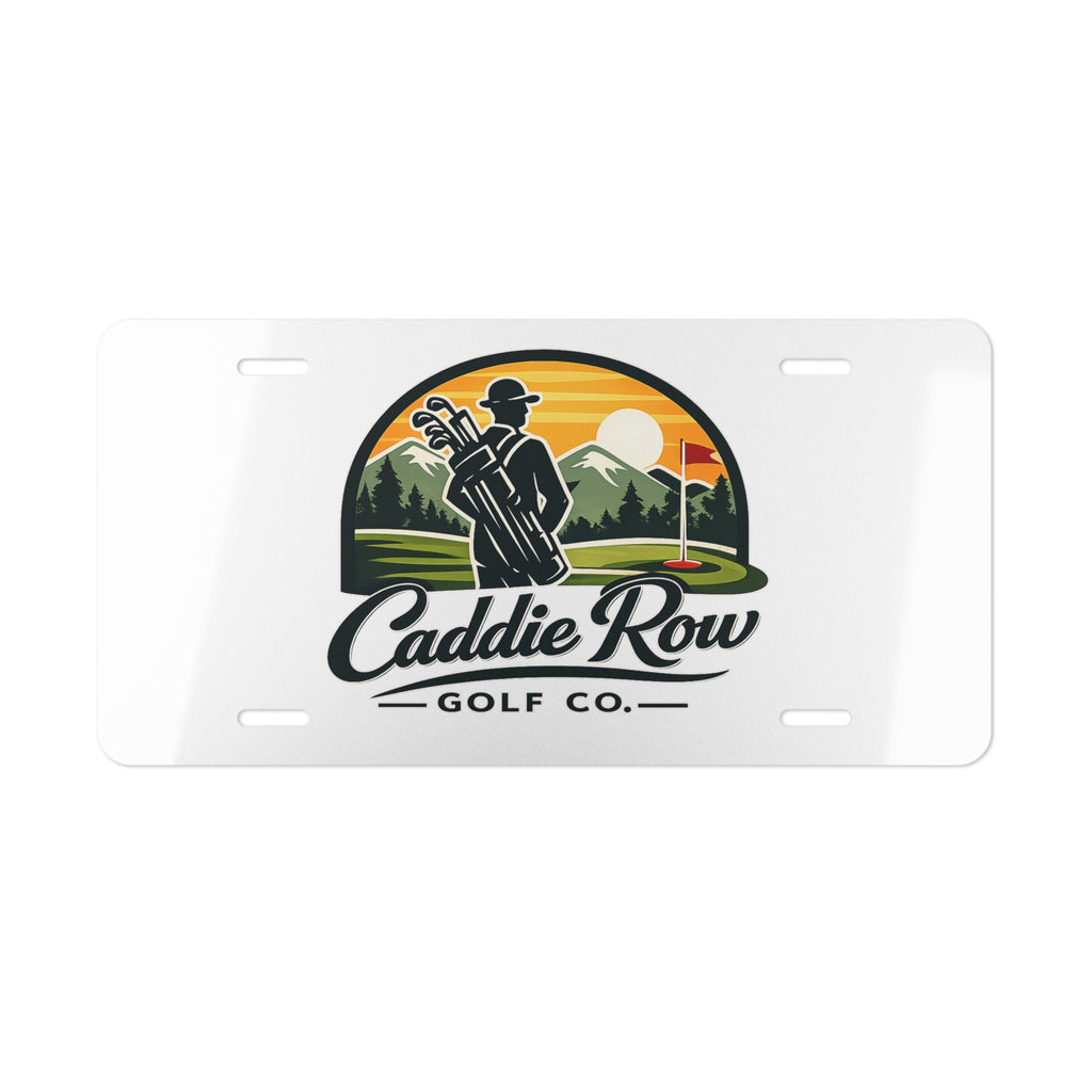 Caddie Row Logo License Plate
