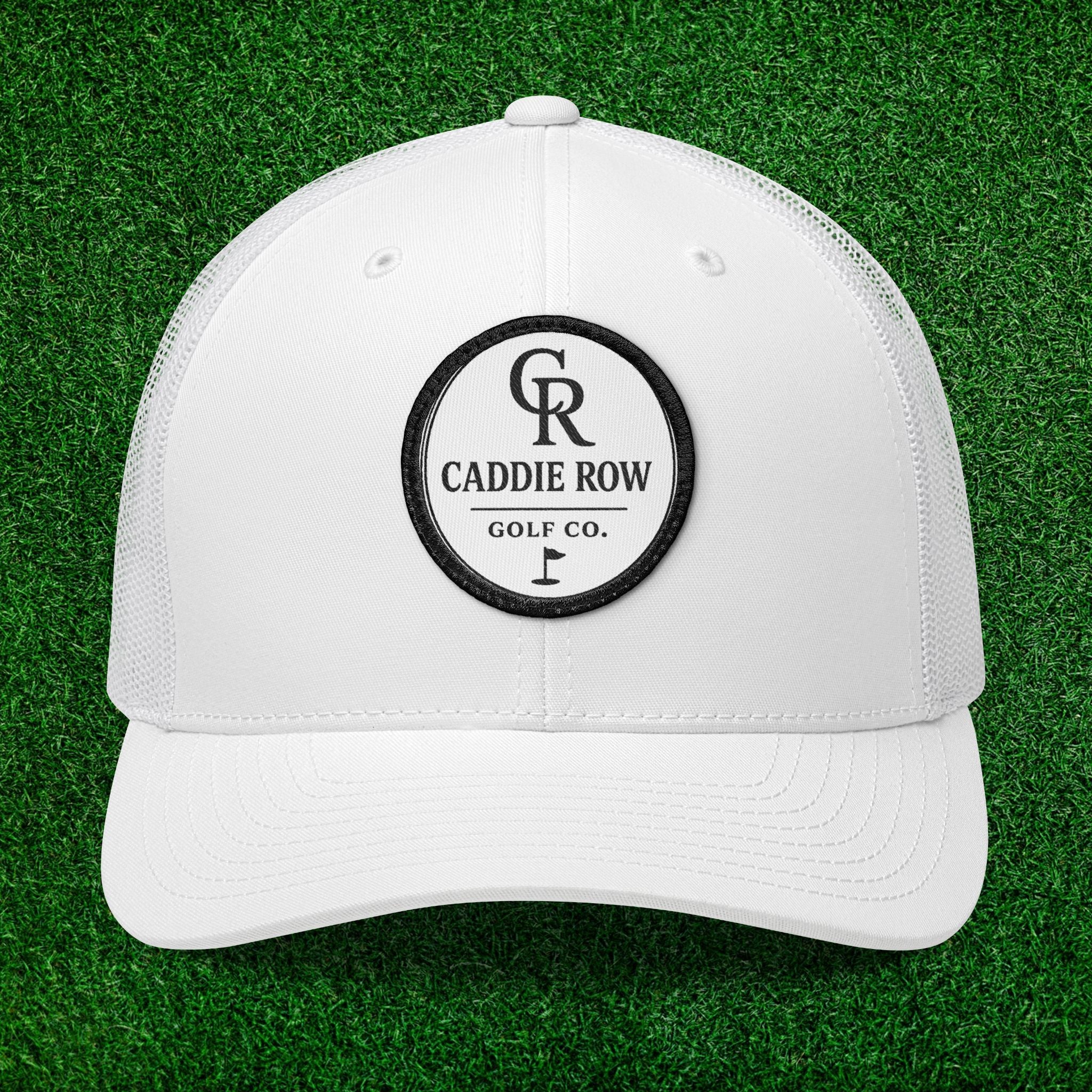 Caddie Row Embroidered Patch Trucker Hat
