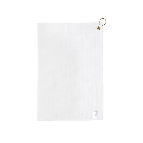 Caddie Row Golf Towel – 'Walk the Row' Printed Golf Towel with Grommet & Clip
