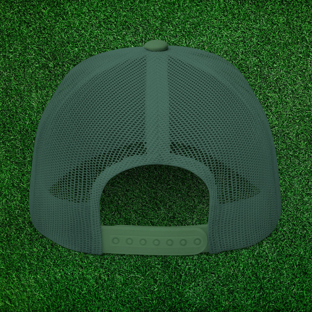 Caddie Row Embroidered Patch Trucker Hat