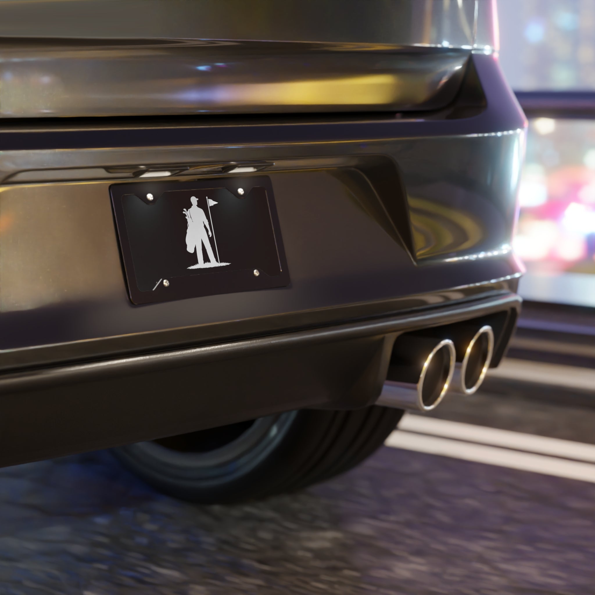 Caddie Row Logo License Plate
