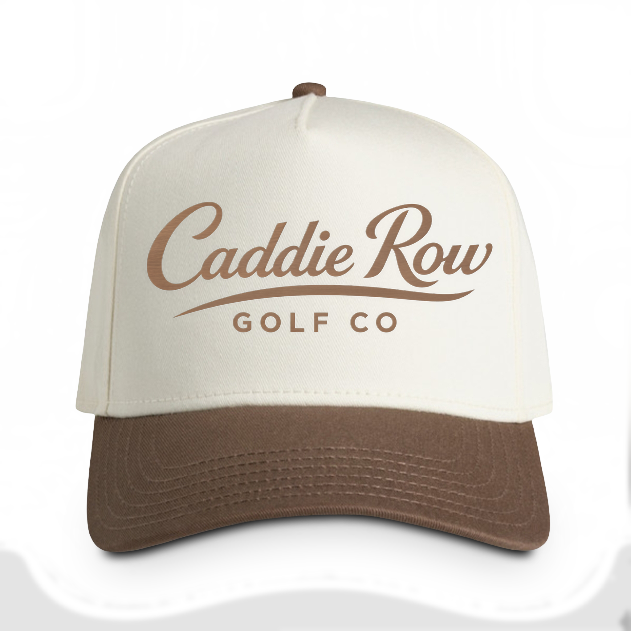 Caddie Row Two-Tone Golf Cap - Walnut