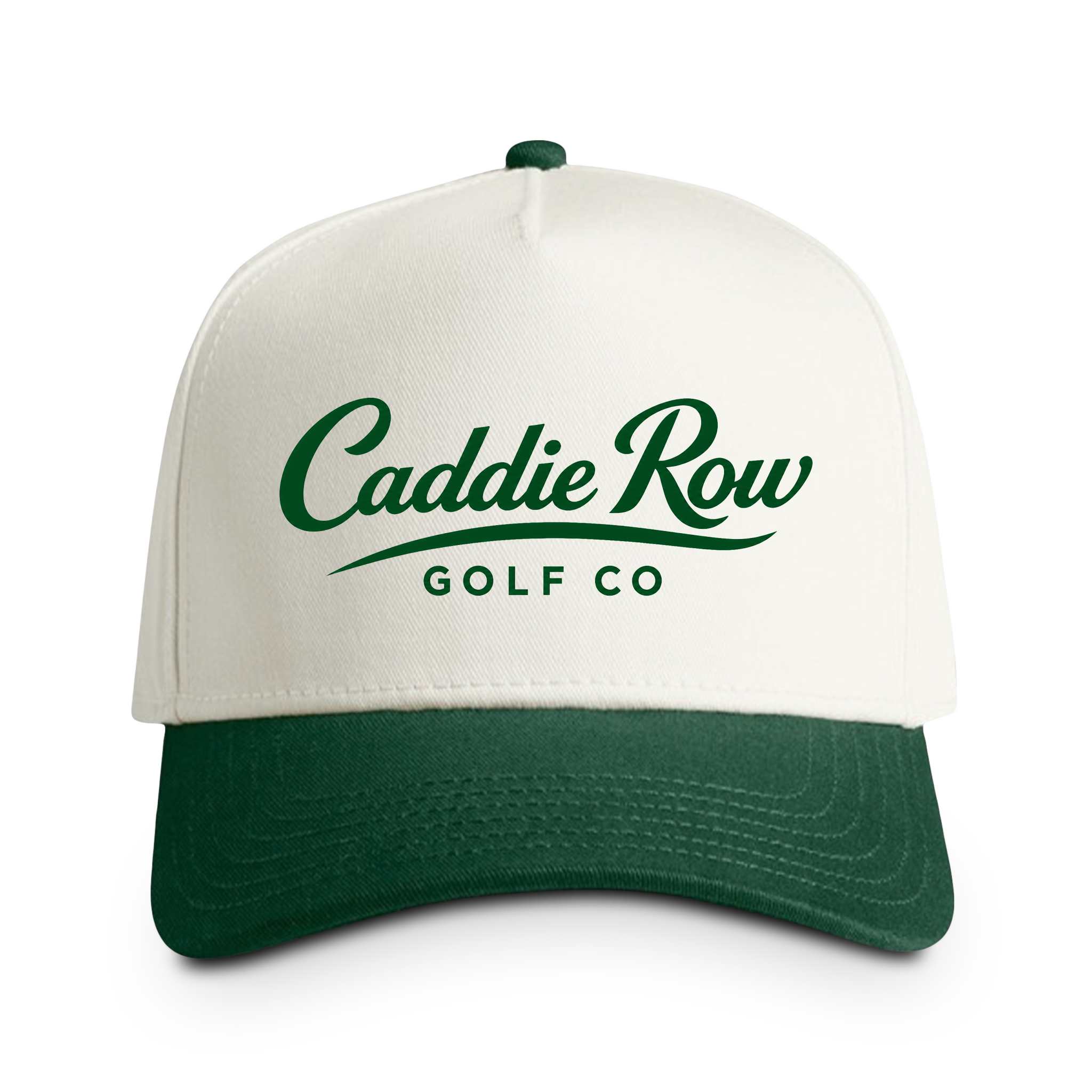 Copy of Caddie Row Two-Tone Golf Cap - Forest Green