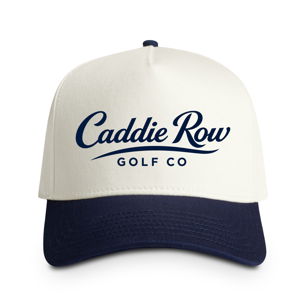Caddie Row Two-Tone Golf Cap - Navy Blue