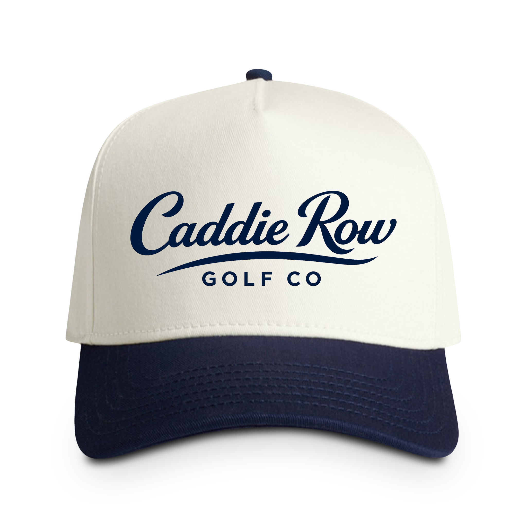 Caddie Row Two-Tone Golf Cap - Navy Blue