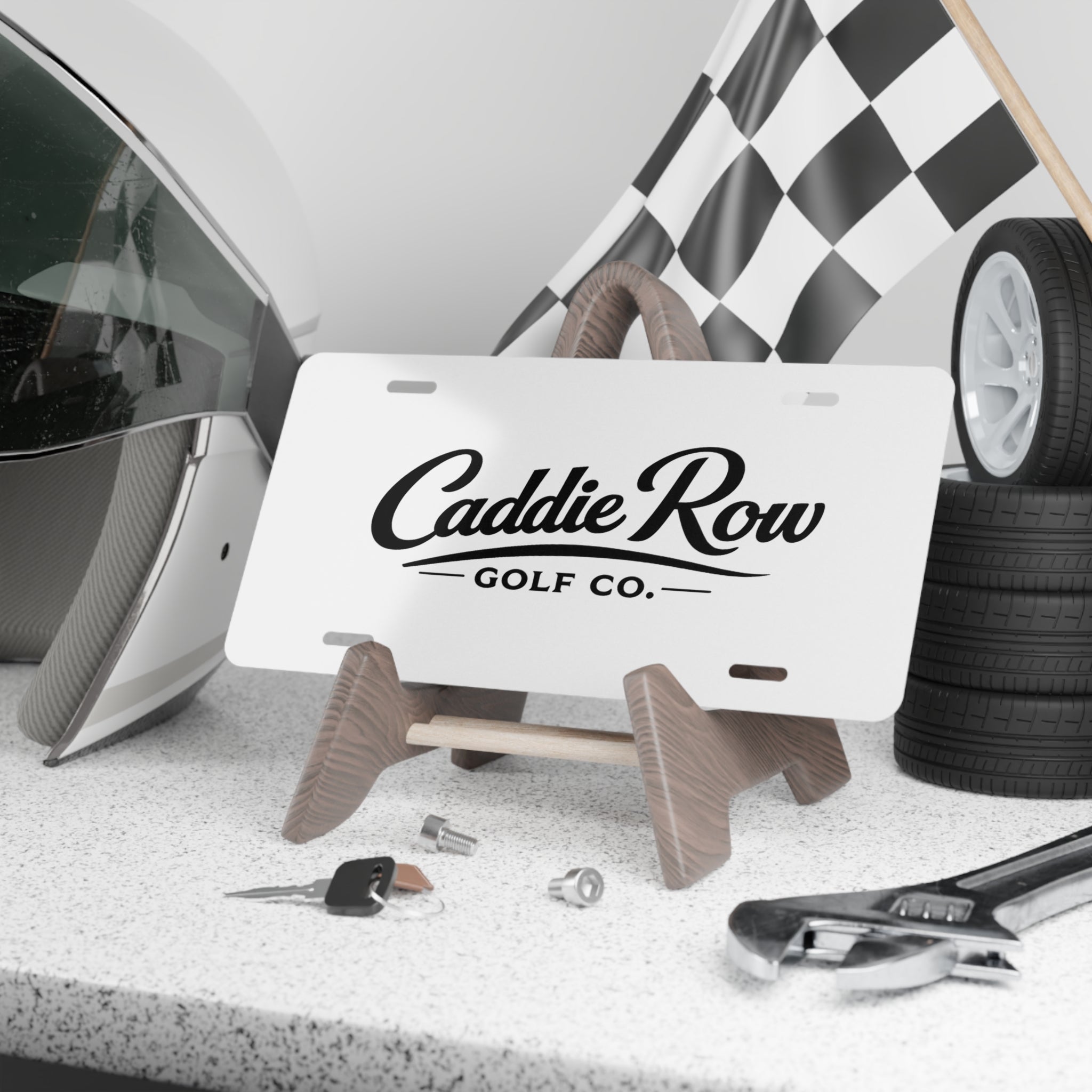 Caddie Row Logo License Plate