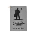 Caddie Row Golf Towel – 'Walk the Row' Printed Golf Towel with Grommet & Clip