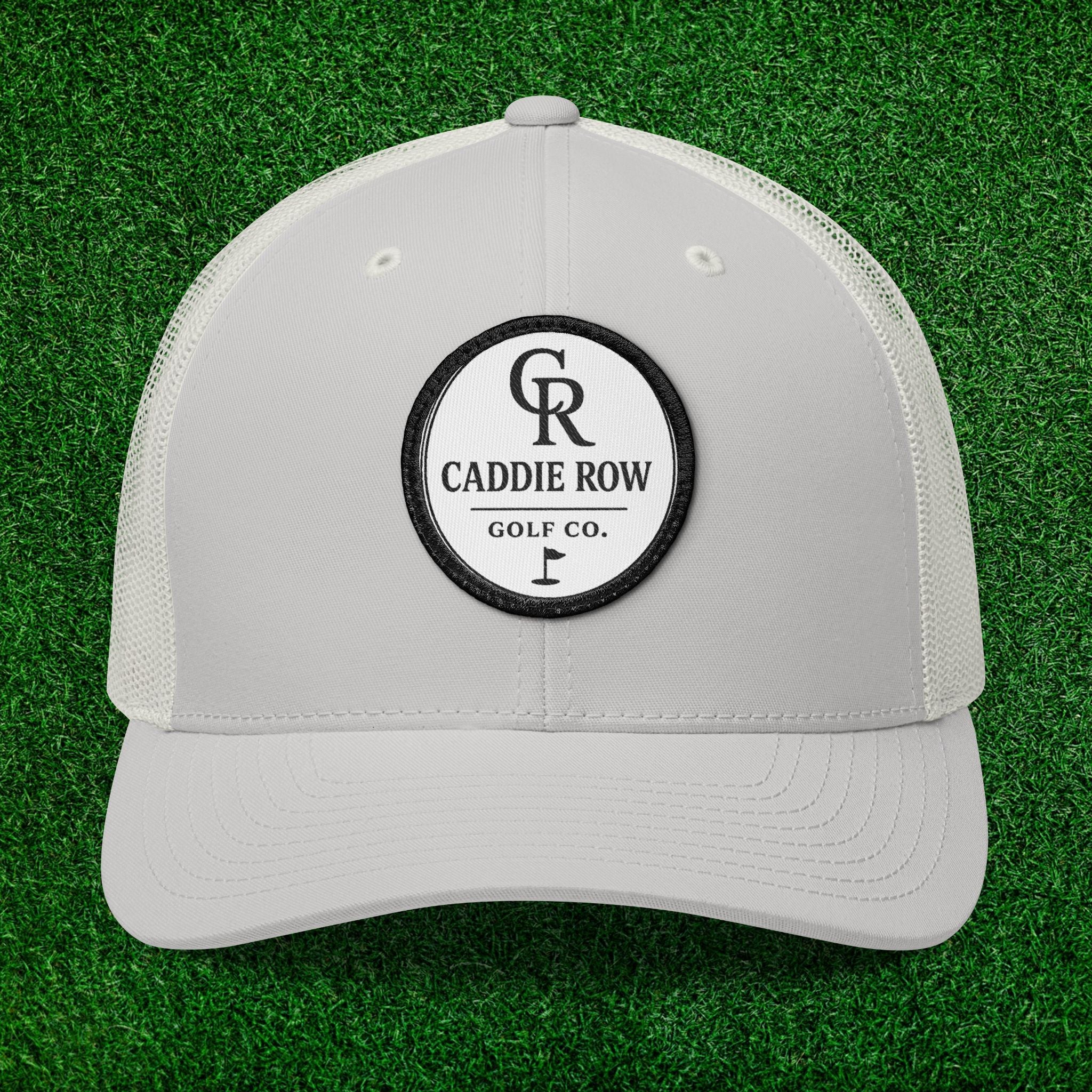 Caddie Row Embroidered Patch Trucker Hat