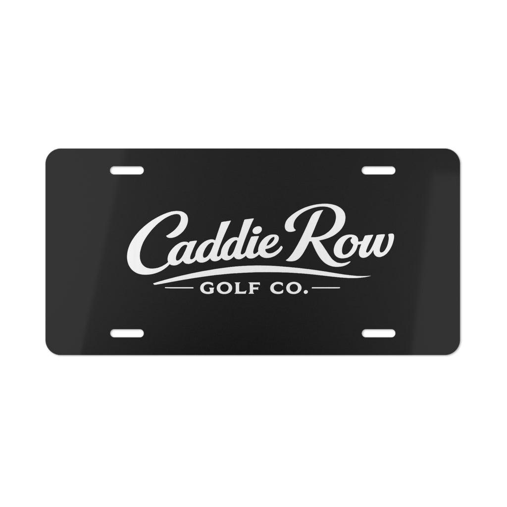Caddie Row Logo License Plate
