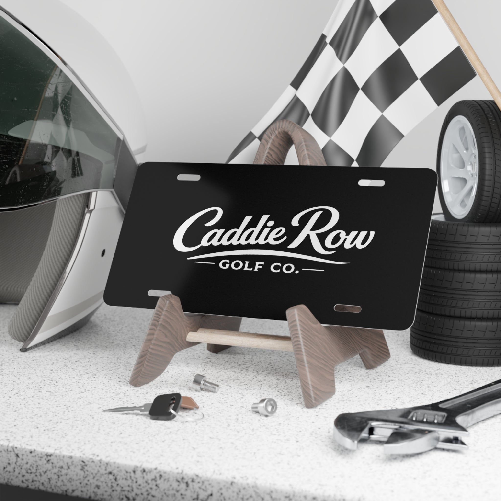 Caddie Row Logo License Plate