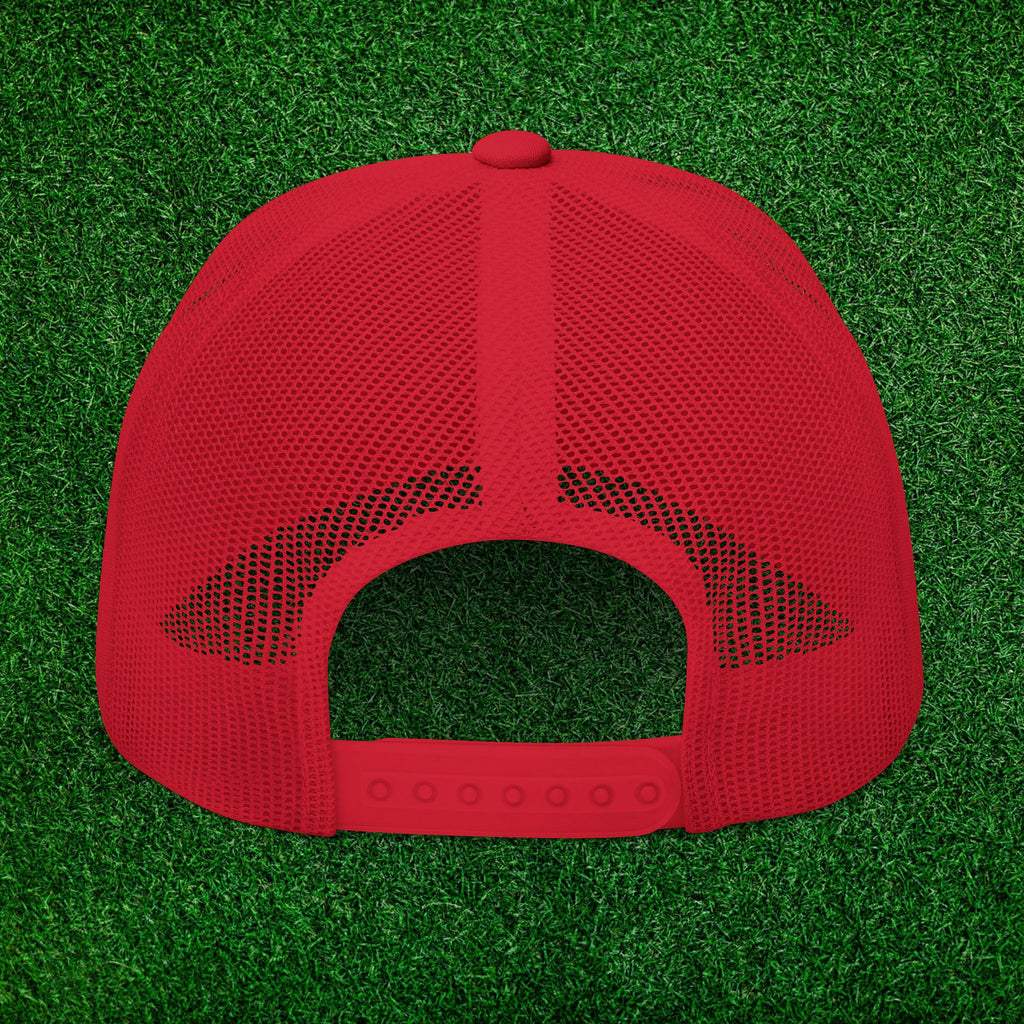 Caddie Row Embroidered Patch Trucker Hat