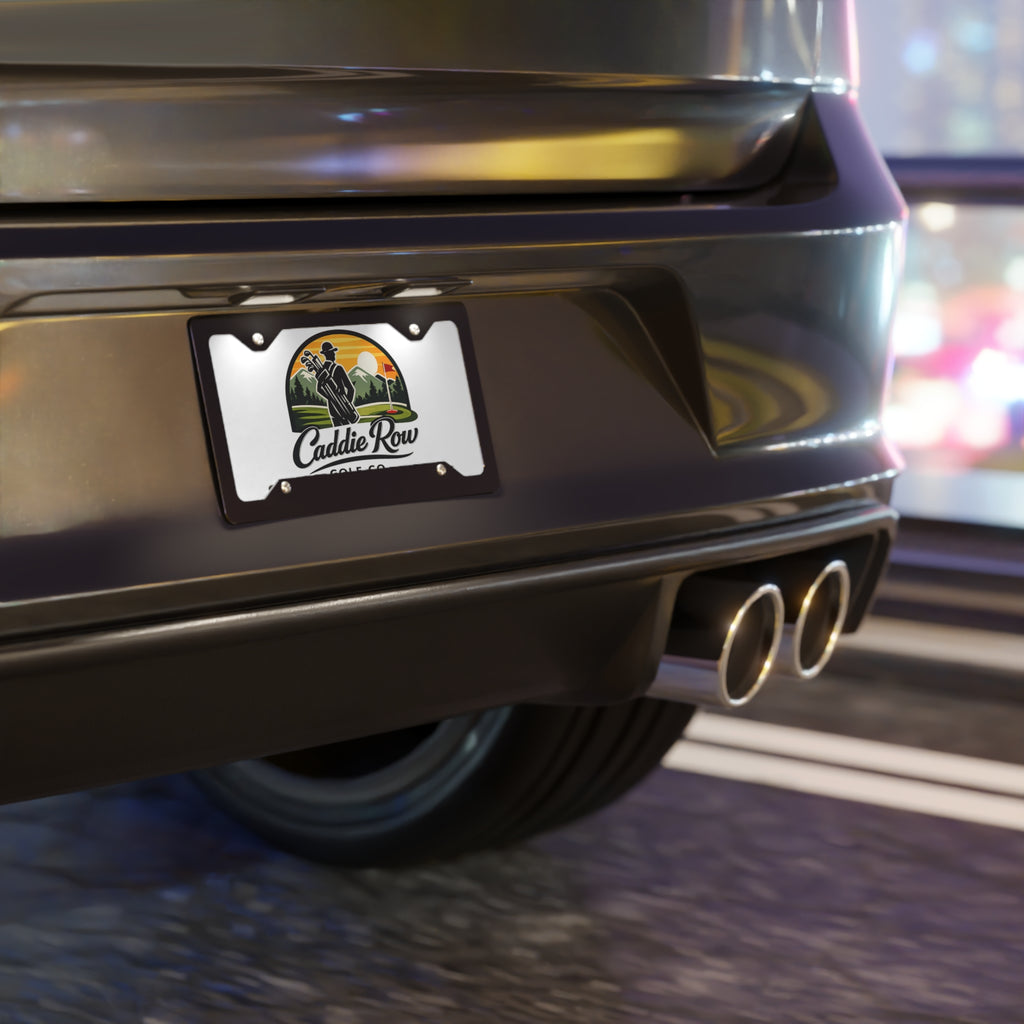 Caddie Row Logo License Plate