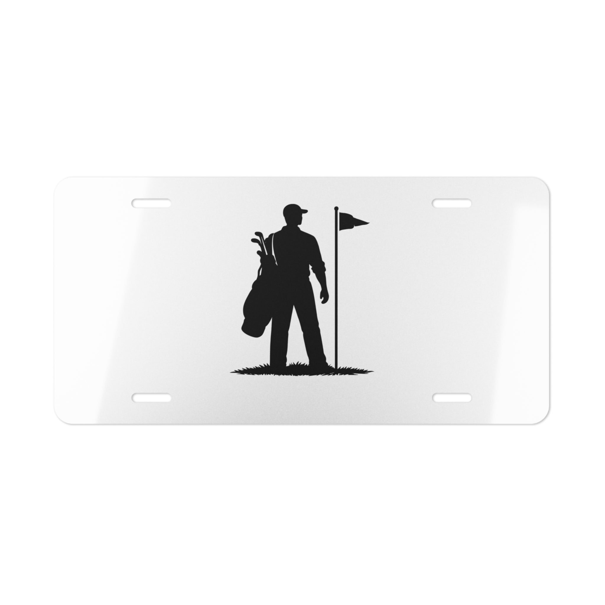 Caddie Row Logo License Plate