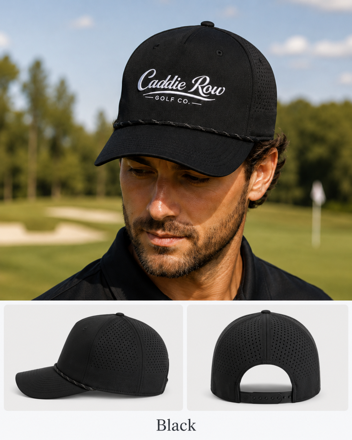 Chip-In Performance Golf Rope Hat | Caddie Row Golf Co.