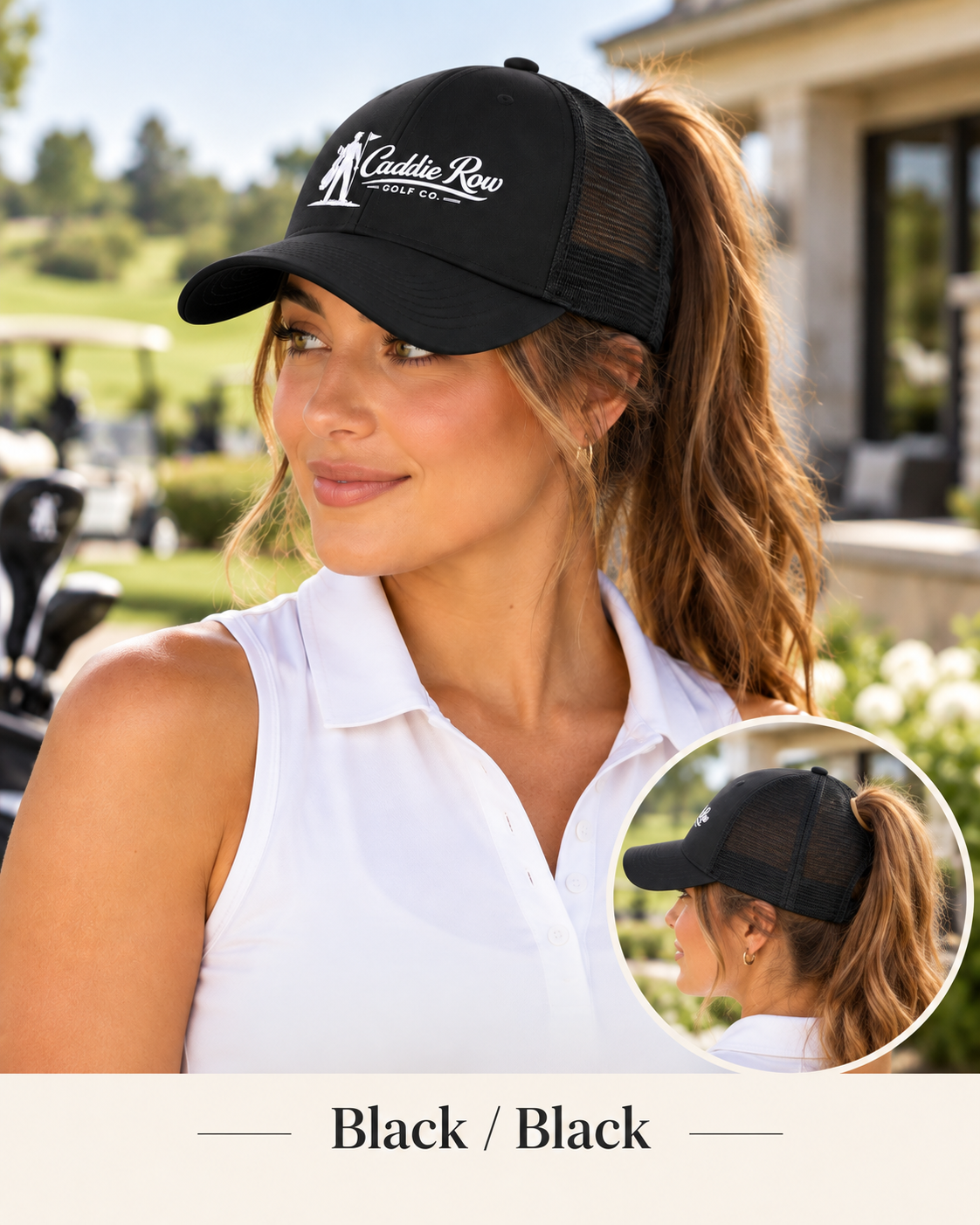 Women's -  Back Nine Ponytail Cap