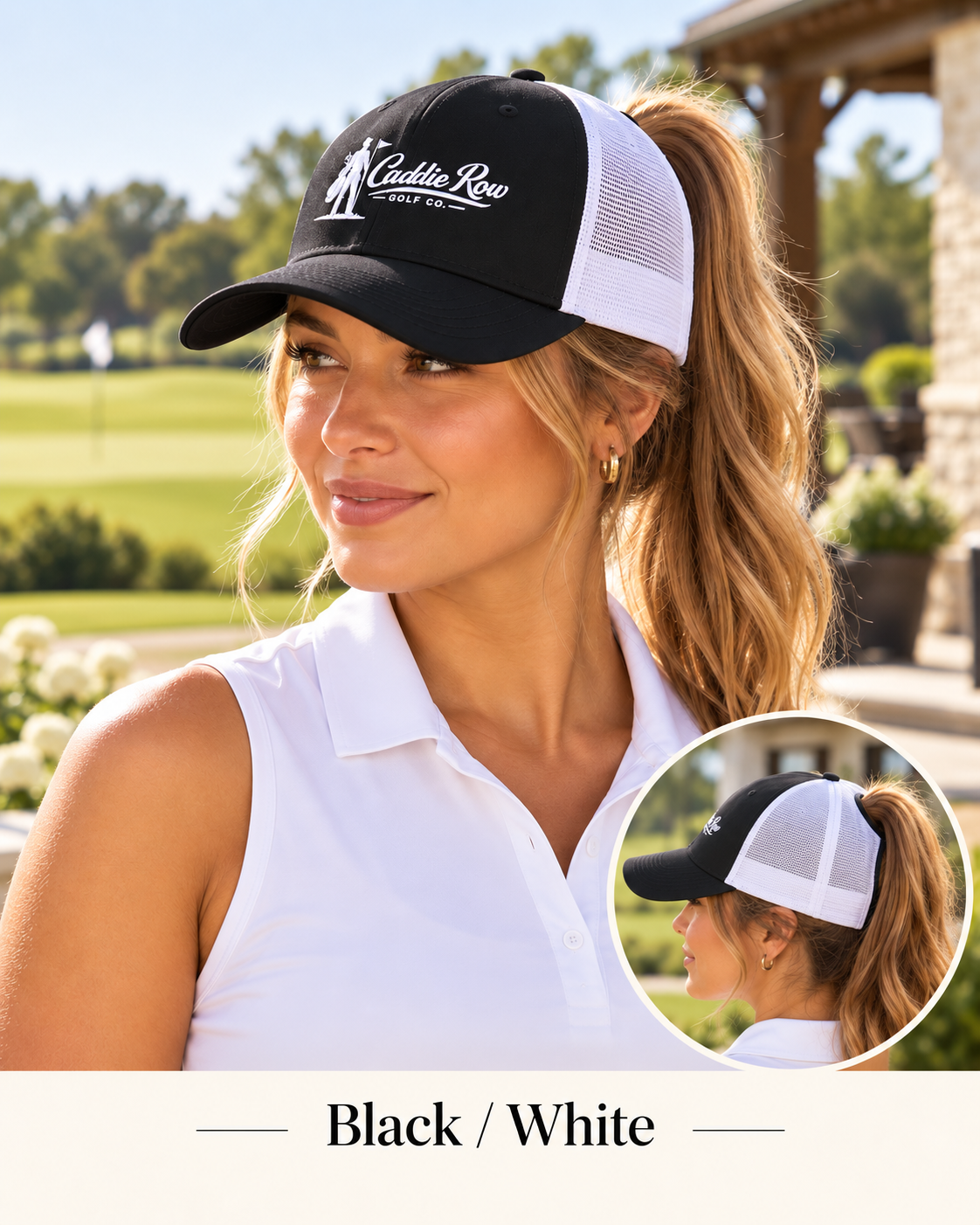 Women's -  Back Nine Ponytail Cap