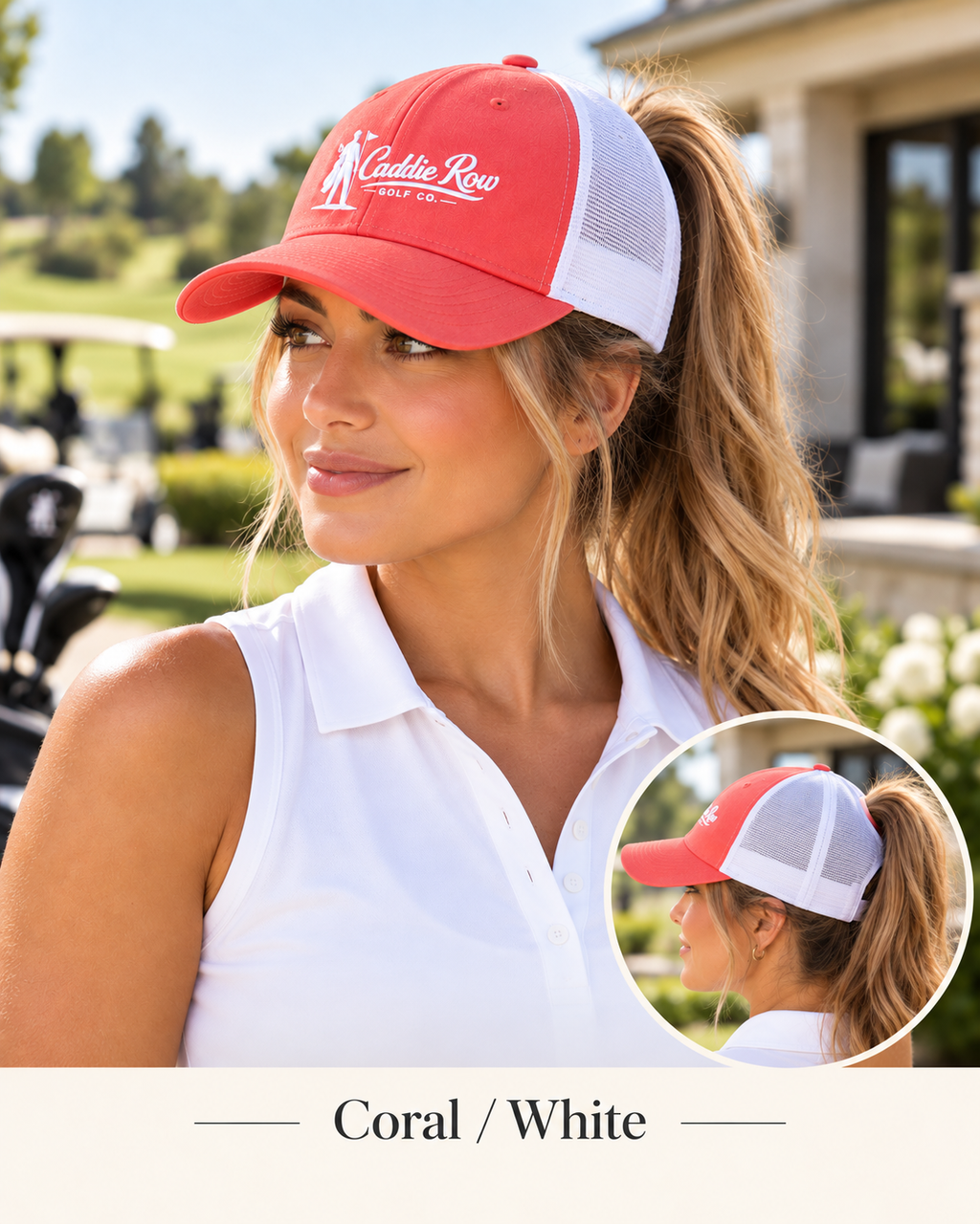Women's -  Back Nine Ponytail Cap