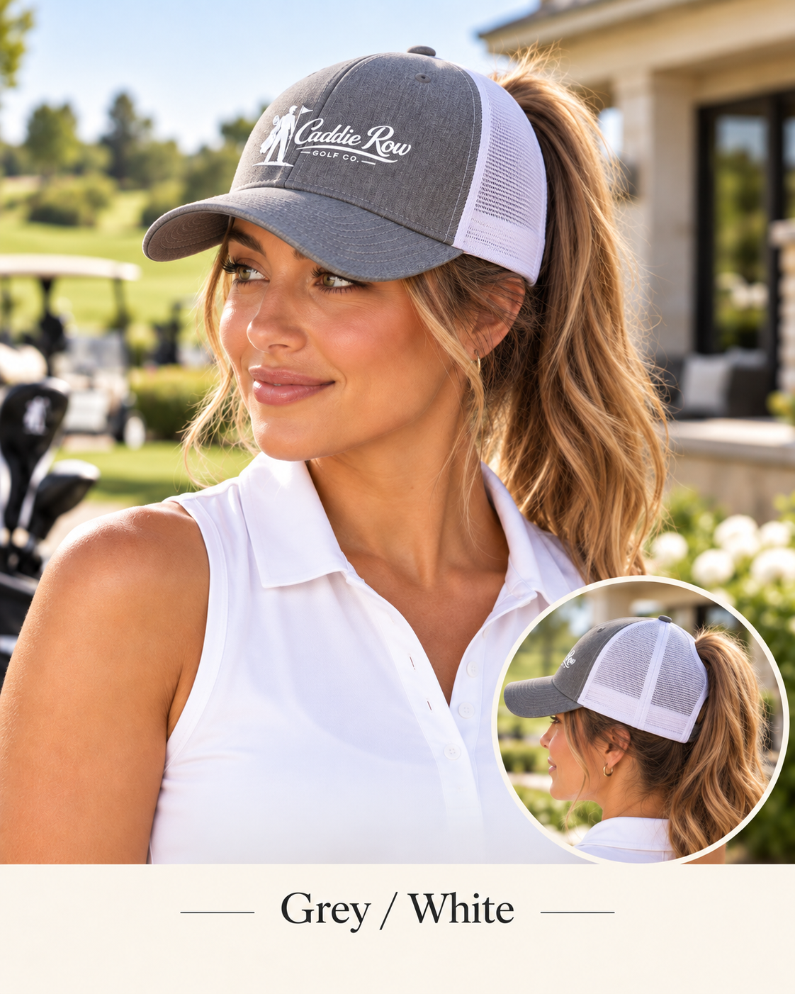 Women's -  Back Nine Ponytail Cap