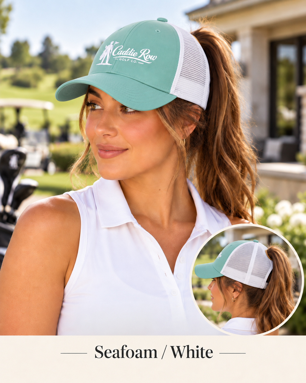 Women's -  Back Nine Ponytail Cap